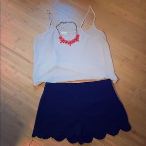 Flirty Scalloped Shorts
